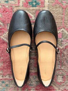 & Other Stories Black Mary Jane Flats with Buckle Strap